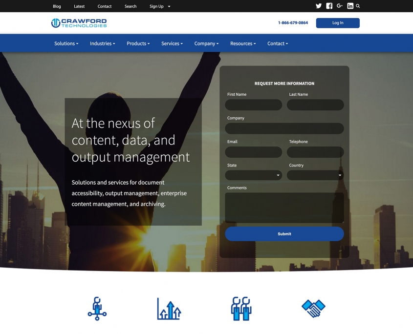 Crawford Technologies Website Redesign & CMS Migration screenshot