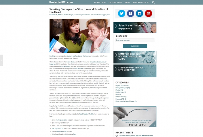 ProtectedPCI.com Patient Blog detail